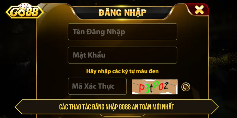 Đăng nhập GO88 an toàn với các thao tác cơ bản