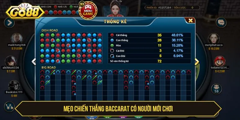 Kinh nghiệm chơi baccarat cho người mới